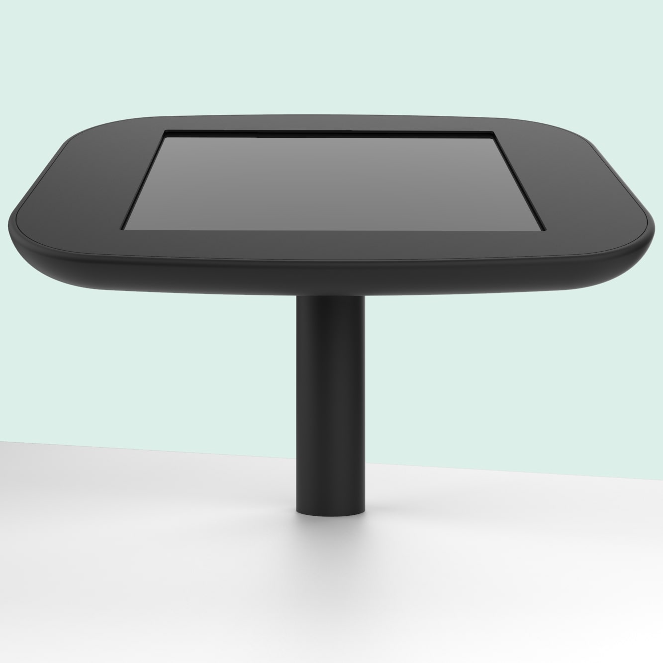 Tablet Halterung im Querformat – perfekt für interaktive Präsentationen im Einzelhandel