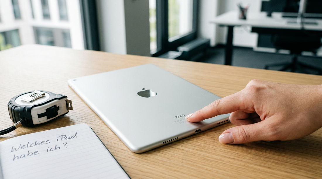 iPad Modellnummer auf der Rückseite eines Apple iPads zur Modellbestimmung