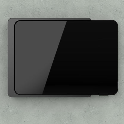 iPad Wandhalterung NOVA ELITE aus Aluminium, wandbündig montiert mit integrierter Ladefunktion